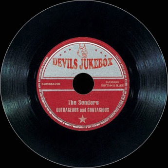 The Senders Outrageous & Conatgious Cd for Devils Jukebox Design by Sophie Lo